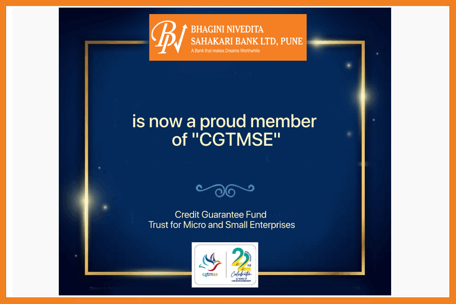 Bhagini Nivedita Sahakari Bank Ltd is now a proud member of CGTMSE